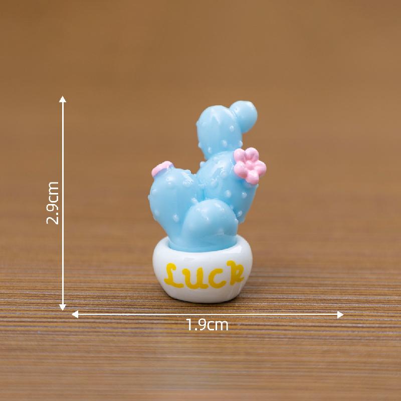 Tiểu cảnh xương rồng hồng DIY, phụ kiện tiểu cảnh mini búp bê thu nhỏ sân vườn (ZC-875)