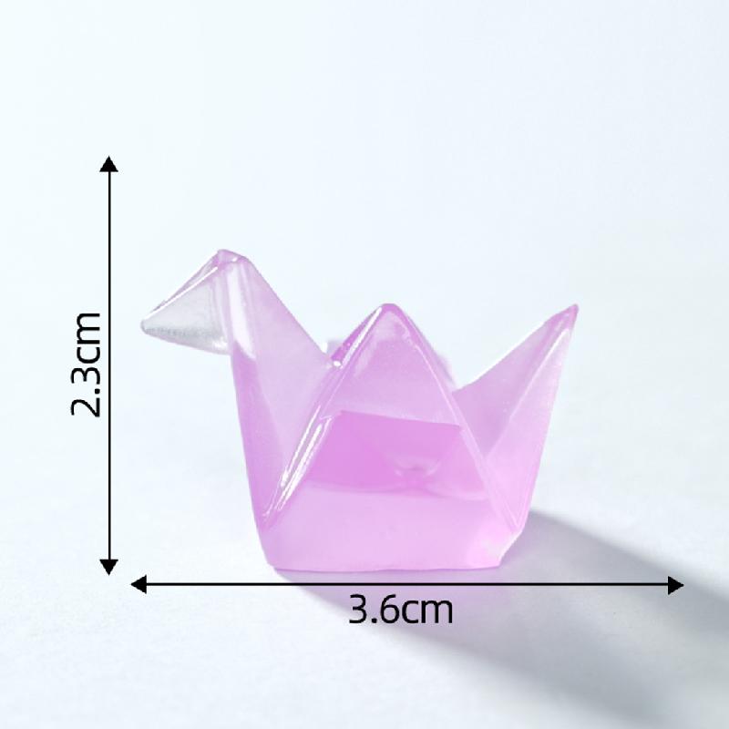 Tiểu cảnh hạc giấy phát sáng, túi bất ngờ DIY, phụ kiện bàn tiểu cảnh mini (ZC-688)