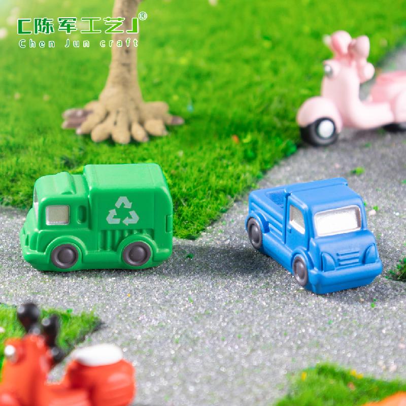 Phụ Kiện Tiểu Cảnh 微景观消防车货车马路交通工具造景 DIY装饰品配件微缩迷你小摆件