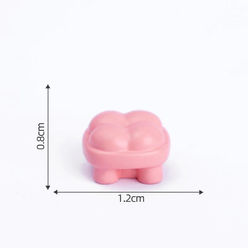 Tiểu cảnh phòng ngủ màu hồng dễ thương, búp bê DIY, phụ kiện bàn mini tiểu cảnh (ZC-170)