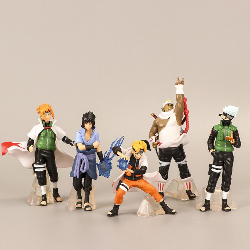 5 Mẫu, đồ chơi tay cầm Fireball: Naruto, Sasuke, Kaka, Shikamaru, Kurabi. ZZ-764