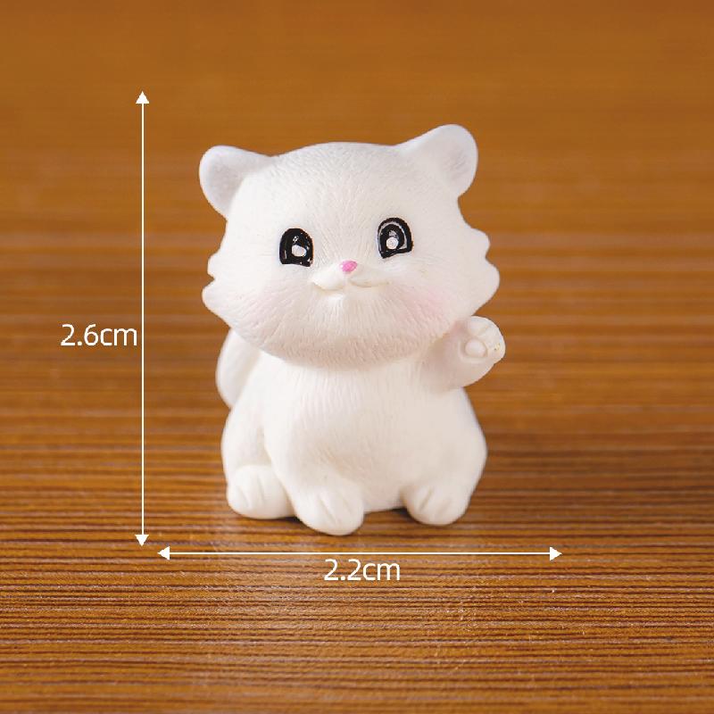 Tiểu cảnh mèo nghịch ngợm mini trang trí xe và bàn DIY (ZC-1095)