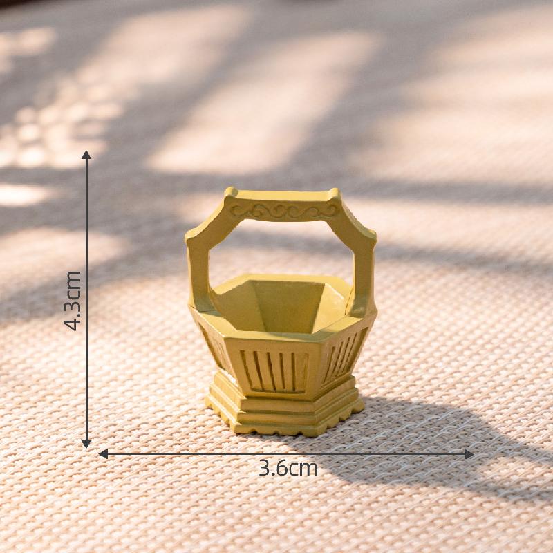 Hộp thức ăn cổ phong mini, búp bê DIY, phụ kiện tiểu cảnh bàn nhỏ xinh dễ thương (ZC-20)