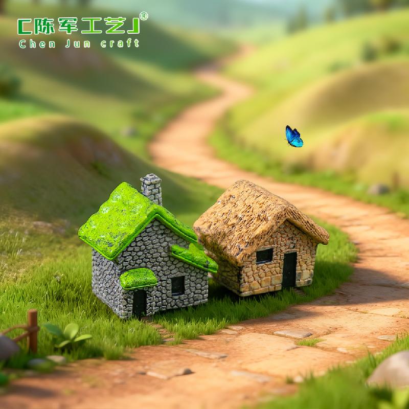 Phụ Kiện Tiểu Cảnh Nhà Tranh Đồng Quê Mini Trang Trí Tiểu Cảnh (PK-31)