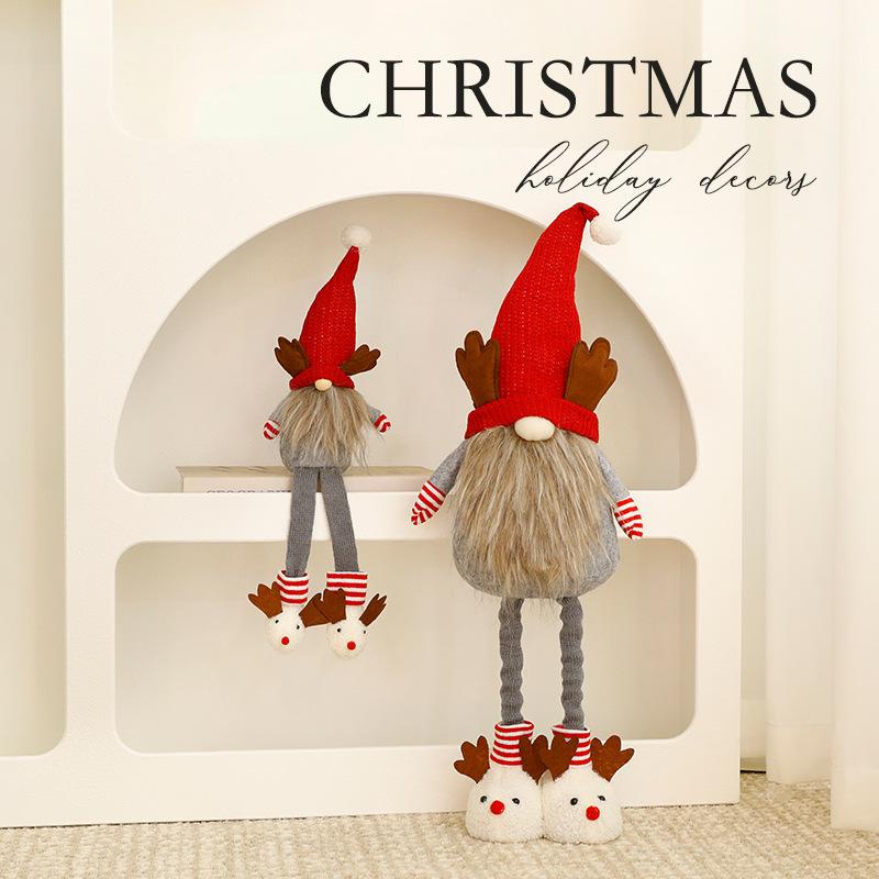 Trang Trí Noel Trang trí Noel: Gnome ông già Noel nhỏ trang trí cửa sổ