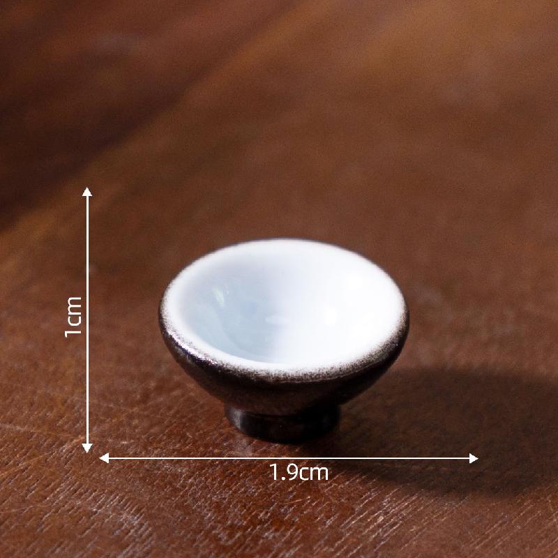 Tiểu cảnh đĩa giả đen trắng, đồ ăn DIY, phụ kiện bàn tiểu cảnh mini thu nhỏ (ZC-391)