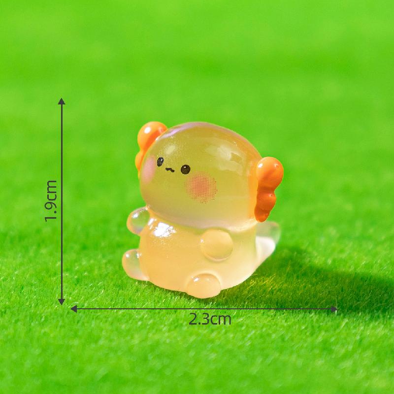 Tiểu cảnh rồng lục giác mập phát sáng DIY, phụ kiện tiểu cảnh mini resin cute (ZC-1094)