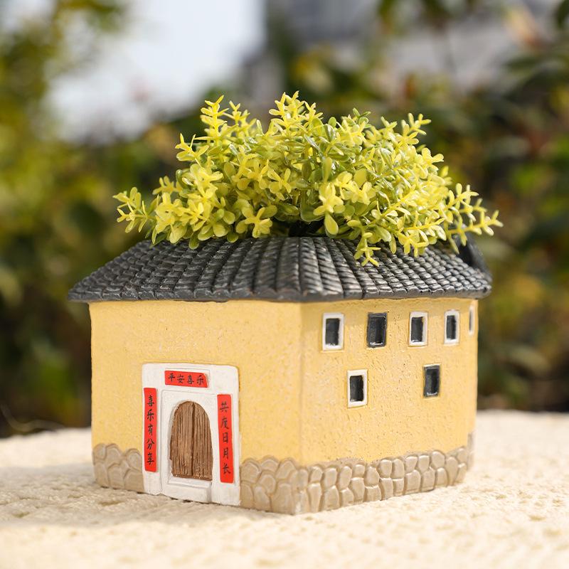 Chậu Cây Resin Bình hoa thủy canh hình hươu cao cổ gốm, bình cắm hoa khô, trang trí phòng khách và bàn làm việc (RG-172)