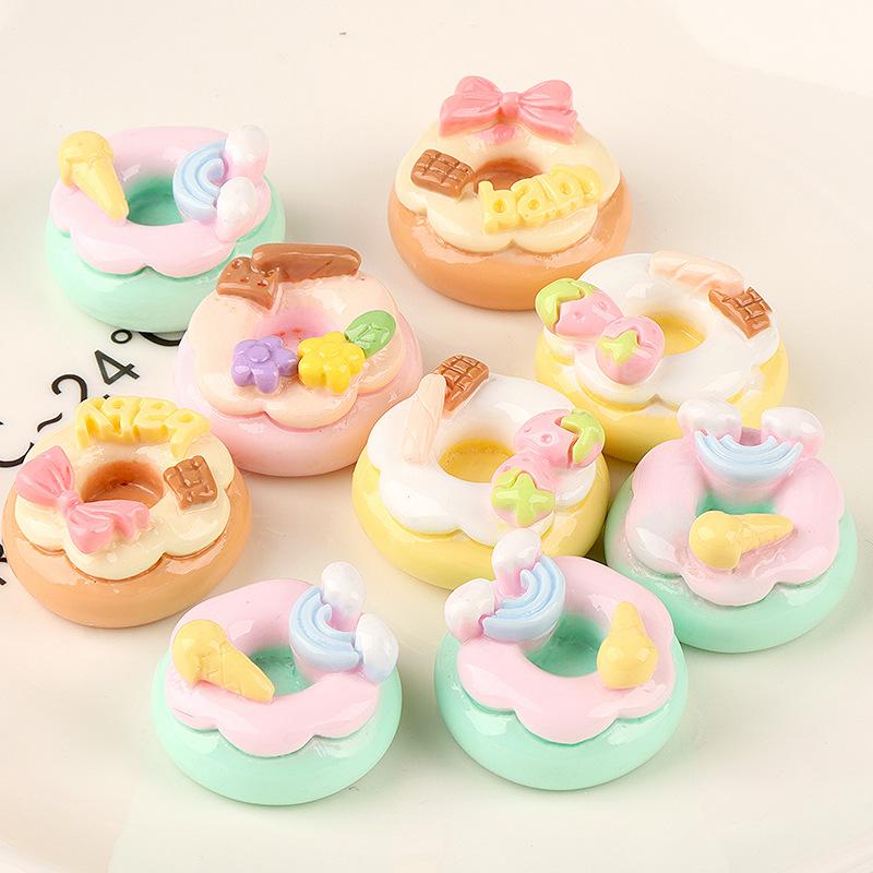 Charm donut sáng bóng DIY trang trí vỏ điện thoại (FF-517)