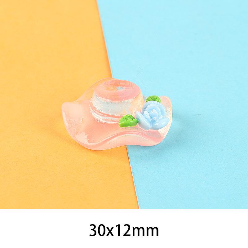 卡通夜光帽子手工DIY奶油胶手机壳饰品树脂配件材料批发