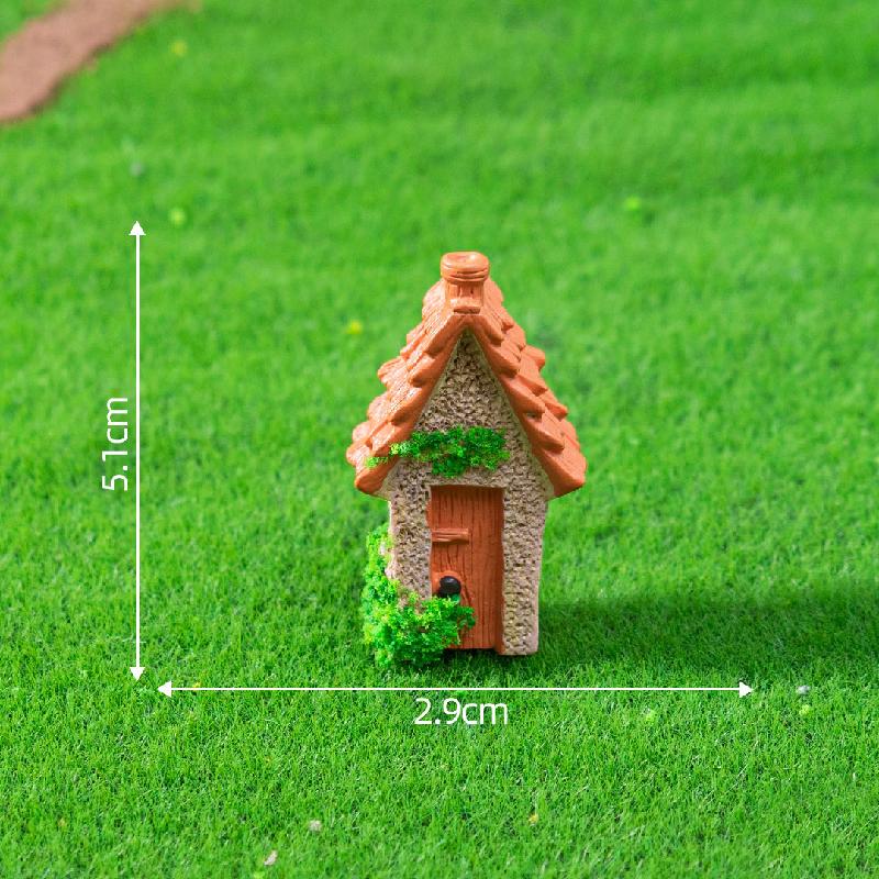 Gốc cây, ghế gỗ, viên gạch sân vườn mini DIY, phụ kiện tiểu cảnh sáng tạo bàn (ZC-33)