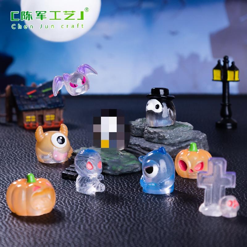 Phụ Kiện Tiểu Cảnh Tiểu cảnh Halloween, bí ngô quái vật, trang trí nhà búp bê (ZC-52)