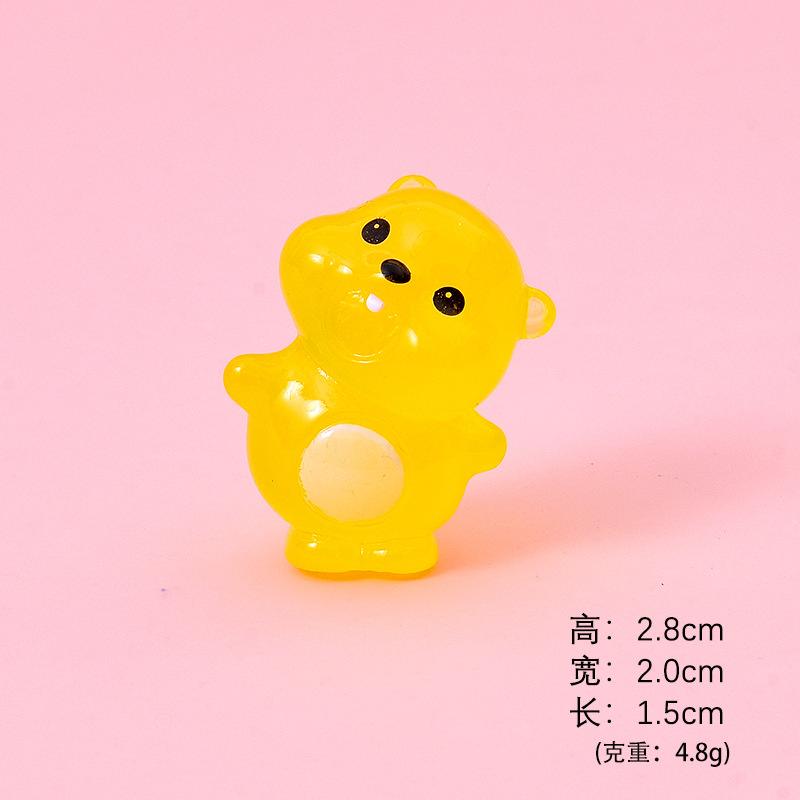 Hải ly phát sáng resin mini, tiểu cảnh, blind box, trang trí xe (NX-603)