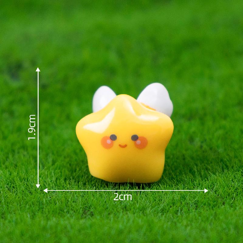 Tiểu cảnh phát sáng, thiên thần nhỏ, sao vàng, DIY, phụ kiện treo mini tiểu cảnh bàn (ZC-134)