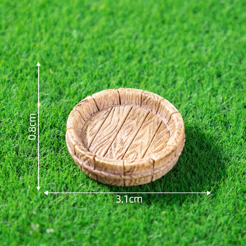 Tiểu cảnh ghế tre cổ, xe đẩy mini, sân vườn DIY, phụ kiện bàn tiểu cảnh đáng yêu (ZC-228)