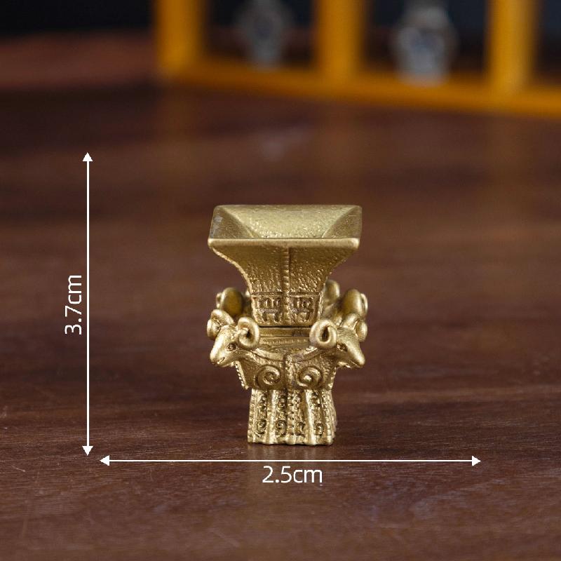 Bảo tàng cổ vật mini, bốn cừu vuông, phụ kiện DIY trang trí bàn tiểu cảnh nhỏ (ZC-42)