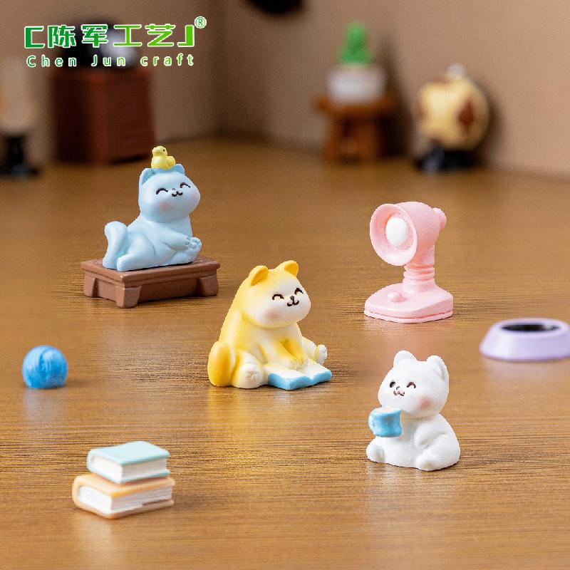 Phụ Kiện Tiểu Cảnh Tiểu cảnh mèo hàng ngày, trang trí cây cảnh đáng yêu (ZC-86)