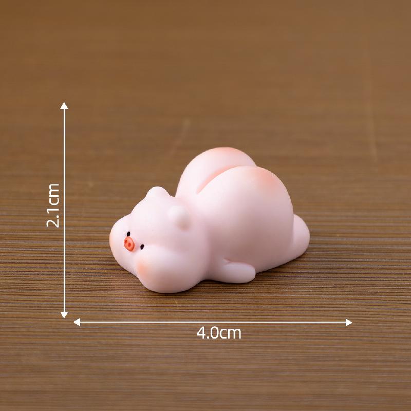 Tiểu cảnh động vật nằm dễ thương, búp bê DIY, phụ kiện bàn tiểu cảnh mini đáng yêu (ZC-242)