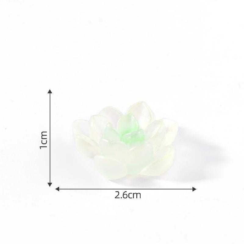 Tiểu cảnh sen đá phát sáng DIY, phụ kiện tiểu cảnh mini chậu hoa bàn đáng yêu (ZC-902)