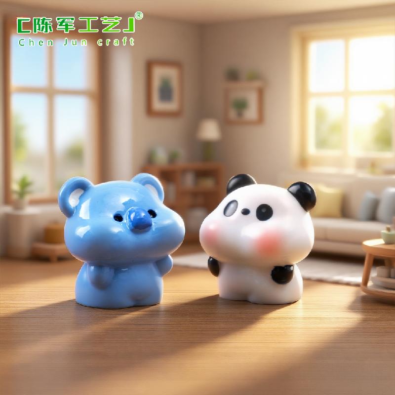 Phụ Kiện Tiểu Cảnh 微景观创意豆丁小动物小猪猫咪萌粒公仔 DIY装饰品配件迷你小摆件