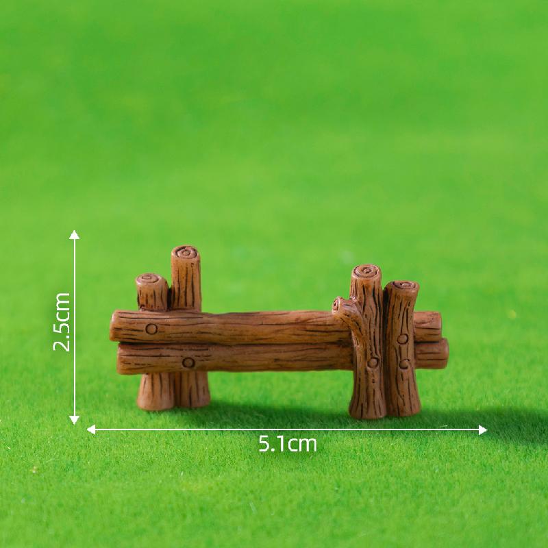 Tiểu cảnh cầu gỗ, hàng rào, sân vườn DIY, phụ kiện bàn mini tiểu cảnh thu nhỏ (ZC-173)