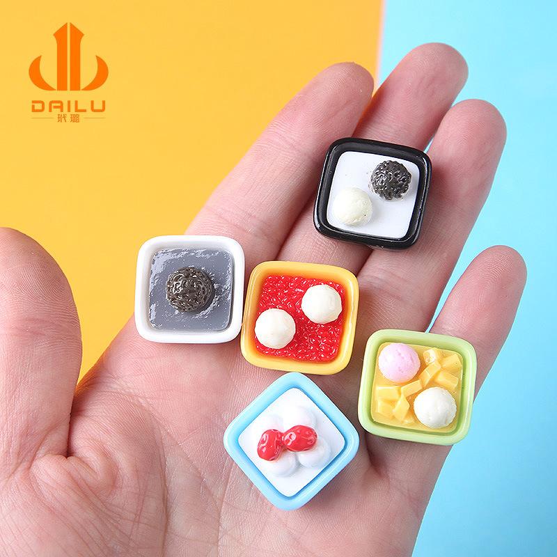 新款仿真糖水食完树脂配件批发 手工diy蛋糕甜品装饰冰箱贴