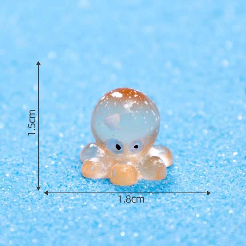 Tiểu cảnh bạch tuộc, cua biển phát sáng DIY, phụ kiện bàn tiểu cảnh mini (ZC-740)