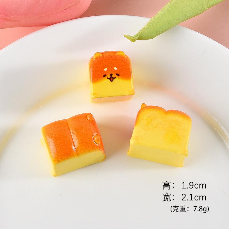 Bánh mì resin food mini, phụ kiện DIY, ốp điện thoại, nam châm tủ lạnh, blind box (NX-296)
