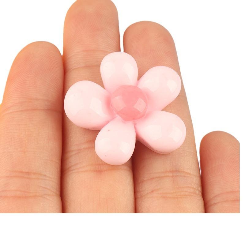 亮面肉肉花彩色 大小diy奶油胶手机壳冰箱贴发夹饰品树脂配件批发