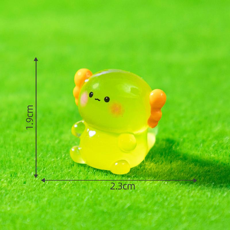 Tiểu cảnh rồng lục giác mập phát sáng DIY, phụ kiện tiểu cảnh mini resin cute (ZC-1094)
