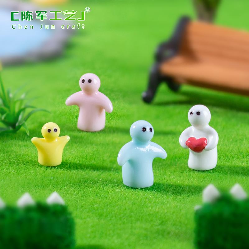 Phụ Kiện Tiểu Cảnh 跨境外贸微景观创意互动简约小人公仔 DIY装饰品挂配件迷你小摆件