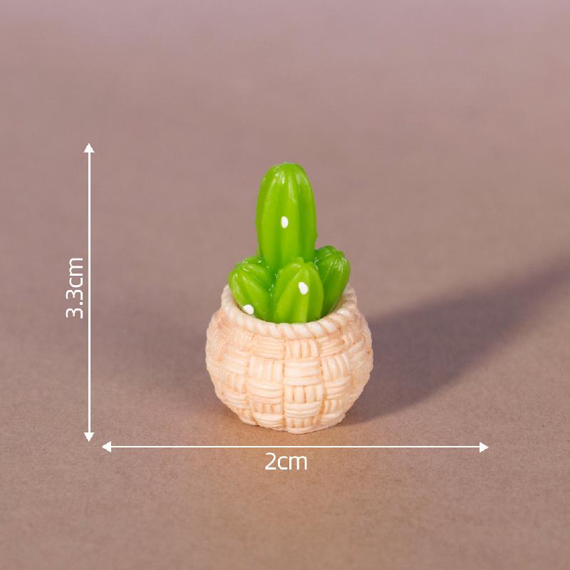 Tiểu cảnh xương rồng treo, cây xanh, búp bê DIY, phụ kiện treo bàn tiểu cảnh mini (ZC-367)