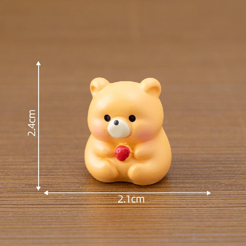 Tiểu cảnh gấu con đáng yêu DIY, phụ kiện tiểu cảnh mini xe bàn thu nhỏ đáng yêu (ZC-1093)