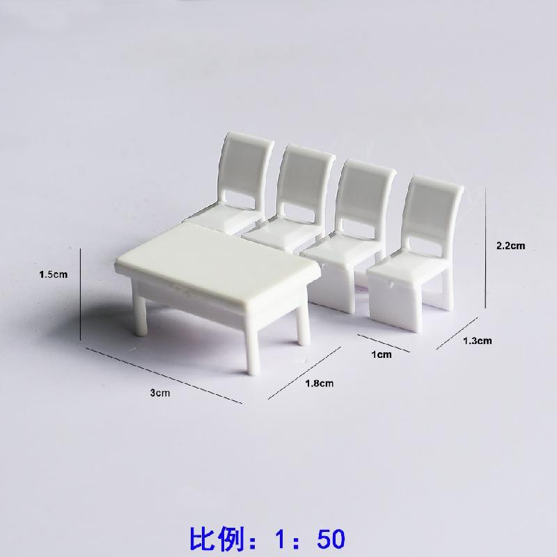 Bộ Bàn Ăn Nội Thất Mini Tỷ Lệ 1:50-1:100 (MH-93)