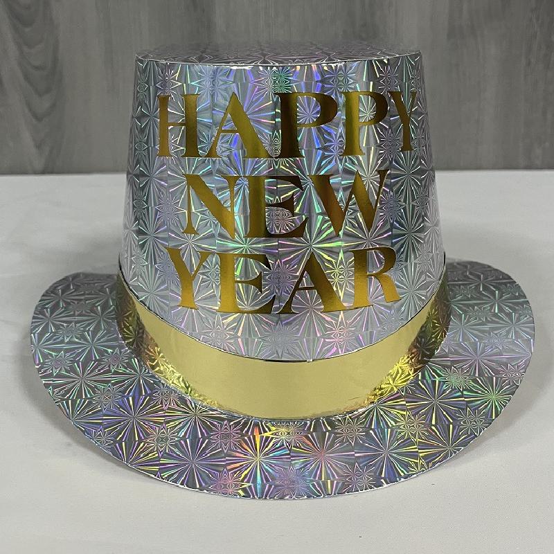 Trang Trí Noel Mũ ma thuật với hiệu ứng laser, hoàn hảo cho trang trí sân khấu và hóa trang năm mới. Phù hợp cho cả nam và nữ, là phụ kiện nổi bật cho lễ hội.