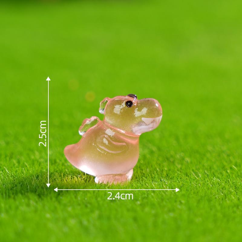 Tiểu cảnh khủng long phát sáng DIY, phụ kiện tiểu cảnh mini resin bàn garden cute (ZC-1144)