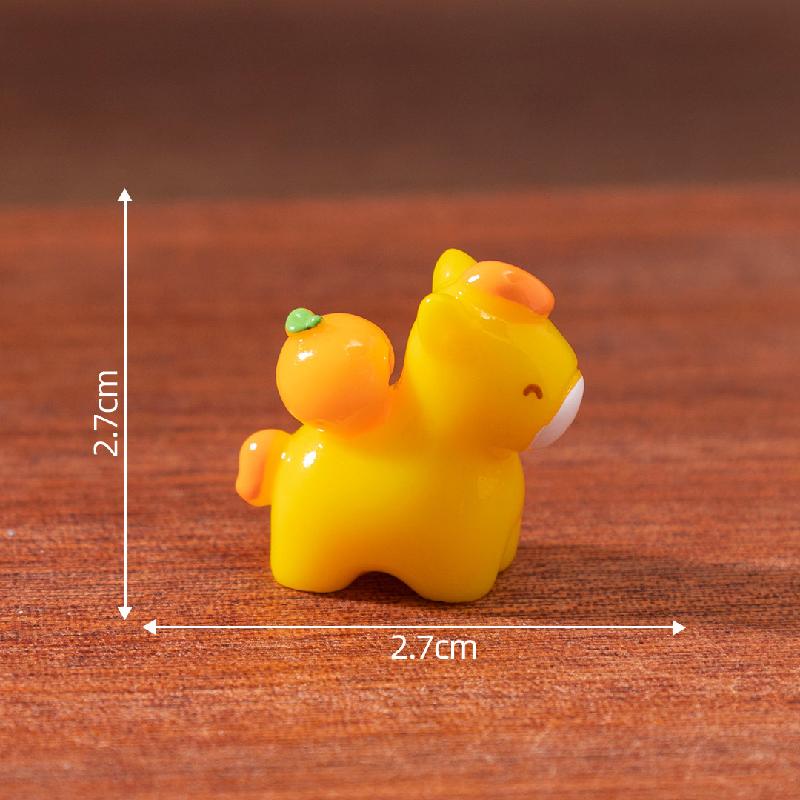 Tiểu cảnh ngựa may mắn năm mới DIY, phụ kiện tiểu cảnh mini bàn treo đáng yêu (ZC-1072)