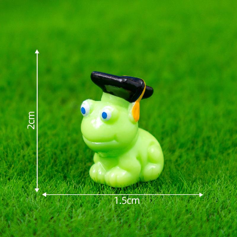 Tiểu cảnh ếch và cú mũ tiến sĩ DIY, phụ kiện tiểu cảnh mini treo bàn garden cute (ZC-1115)