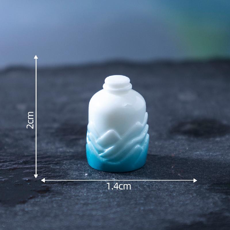 Tiểu cảnh phong cách Trung Quốc, trà cụ, ấm trà DIY, phụ kiện tiểu cảnh mini (ZC-732)