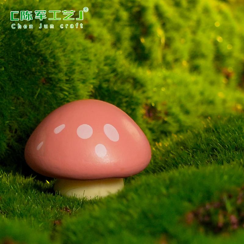 Phụ Kiện Tiểu Cảnh 苔藓微景观创意仿真彩色大蘑菇园艺造景 DIY装饰品配件迷你小摆件
