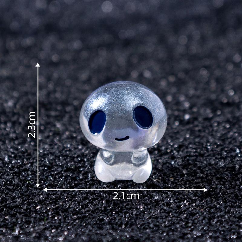 Tiểu cảnh alien mini phát sáng DIY, phụ kiện tiểu cảnh mini resin treo bàn garden cute (ZC-1404)