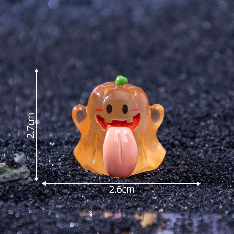 Tiểu cảnh ma lưỡi to phát sáng Halloween DIY, phụ kiện tiểu cảnh mini đáng yêu (ZC-1096)