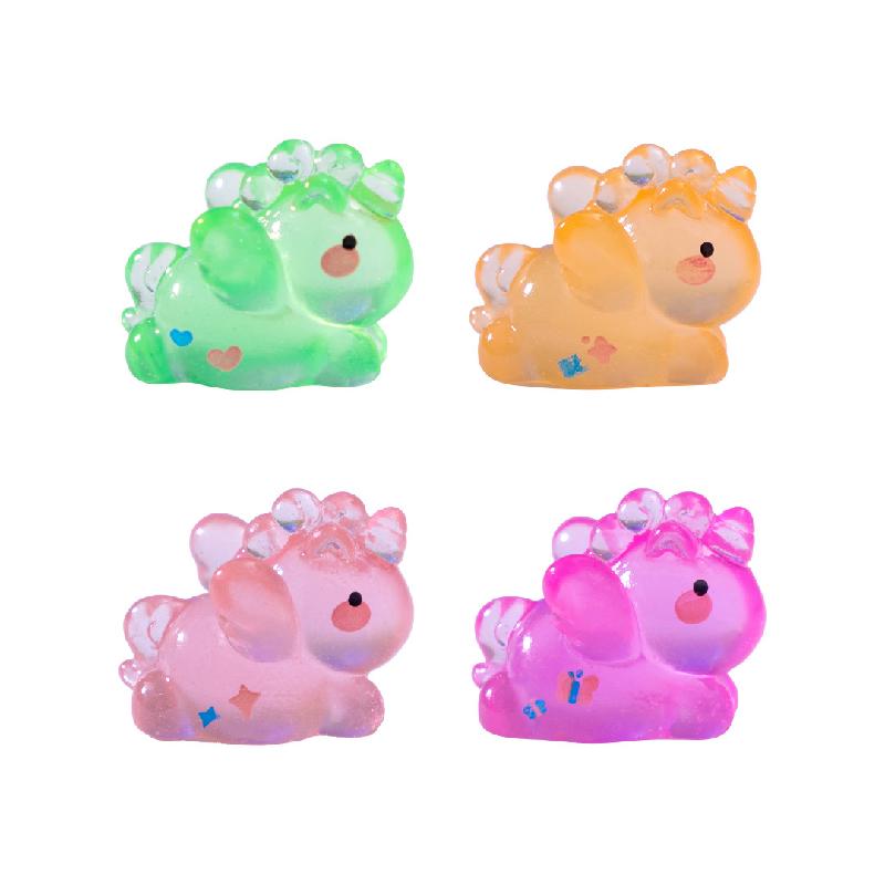 Tiểu cảnh kỳ lân phát sáng DIY, phụ kiện tiểu cảnh mini resin treo bàn garden đáng yêu (ZC-1406)