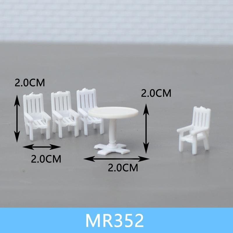 Bộ Bàn Ghế Nội Thất Mini Tỷ Lệ 1:75 (MH-124)