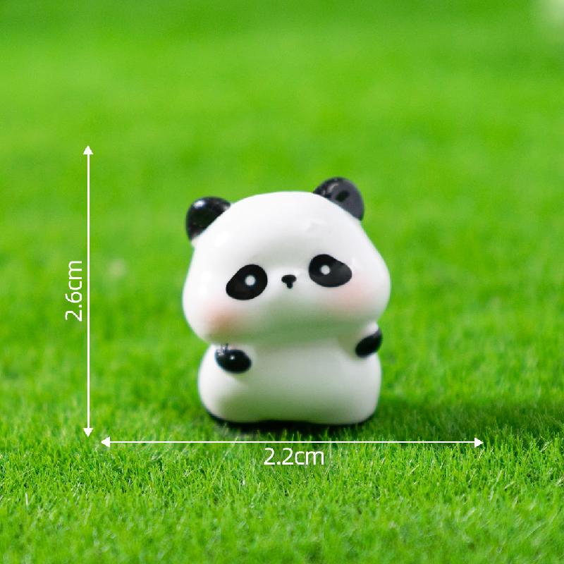 Tiểu cảnh gấu trúc dễ thương, búp bê DIY, phụ kiện bàn tiểu cảnh mini (ZC-659)