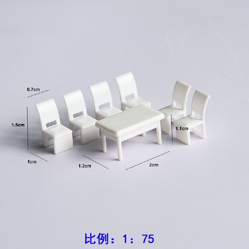 Bộ Bàn Ăn Nội Thất Mini Tỷ Lệ 1:50-1:100 (MH-93)