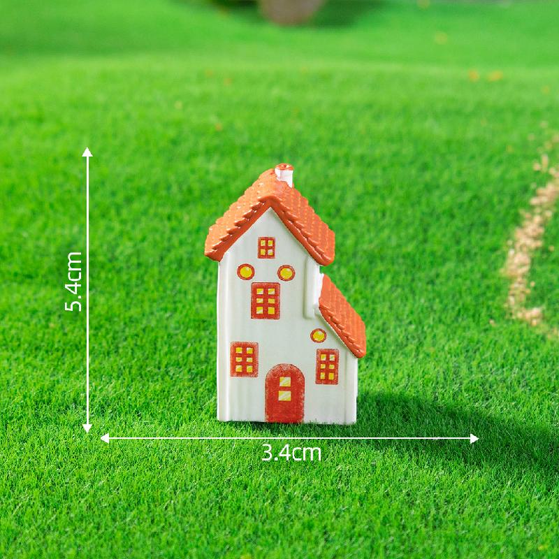 Tiểu cảnh nhà làng châu Âu cổ điển, DIY, phụ kiện bàn tiểu cảnh mini phong cách vintage (ZC-193)