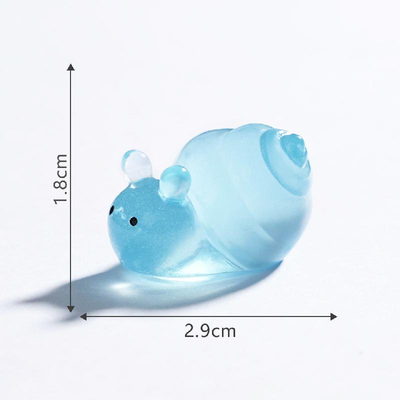 Tiểu cảnh sên tròn phát sáng DIY, phụ kiện tiểu cảnh mini garden resin treo bàn đáng yêu cute (ZC-1450)