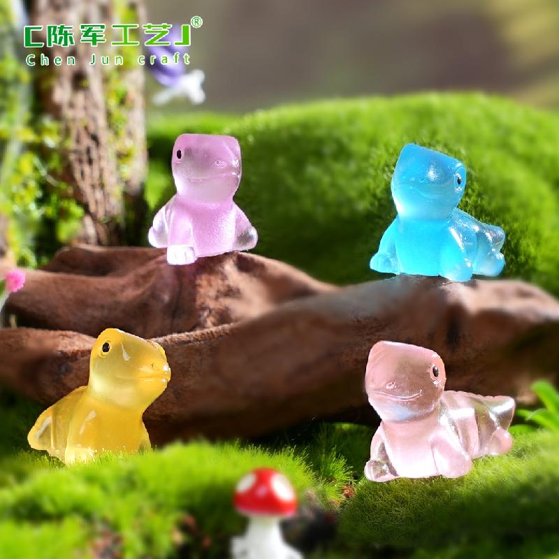 Phụ Kiện Tiểu Cảnh 跨境外贸微景观创意夜光小蜥蜴园艺造景 DIY装饰品配件迷你小摆件