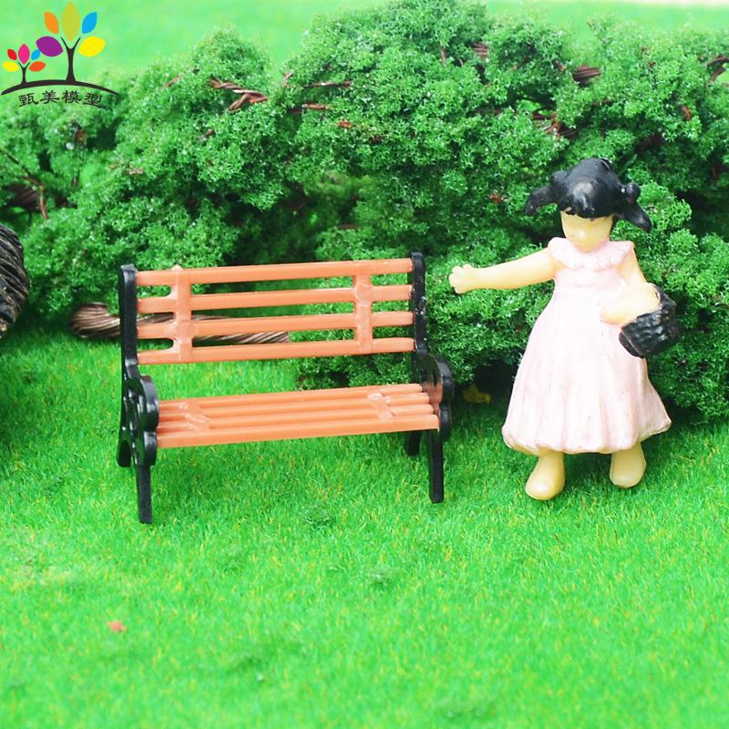 Phụ Kiện Mô Hình Ghế Công Viên Màu Mini Mô Hình (MH-108)